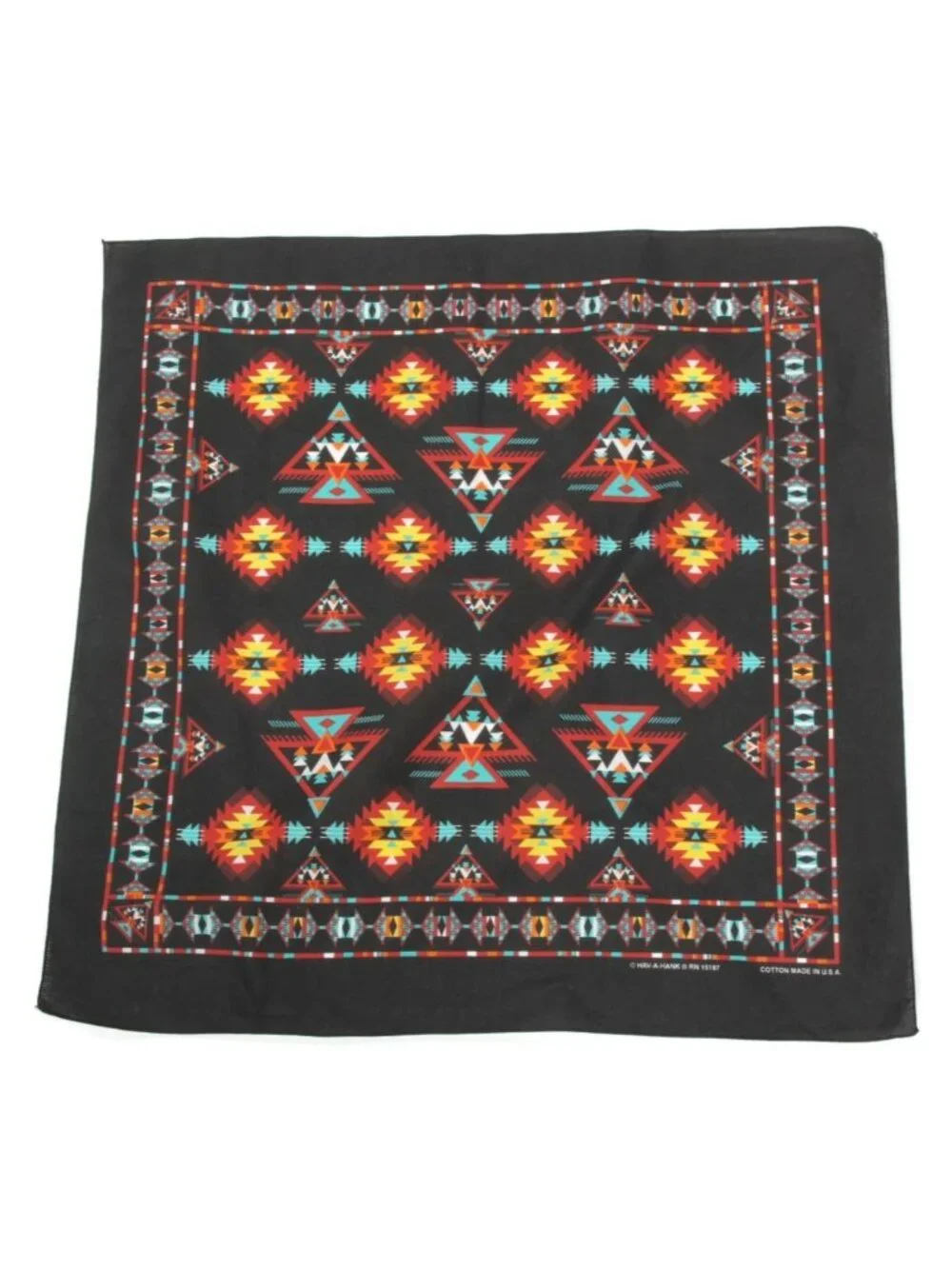 Vtg Southwestern Hav-A-Hank 1990s Bandana Native American USA Western Tribal 810